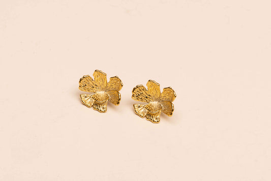 Aretes Broquel Flor